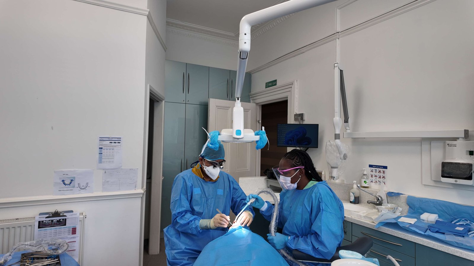 Dental implant surgery in progress at Aspen Dental Care